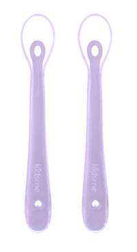 Kidsme Silicone spoon - Lavendel 2-pack