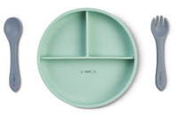 SARO BABY Food & Fun Silicone Spisesæt - Mint