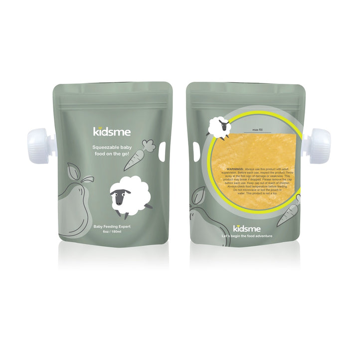 Kidsme Food Pouch 8 pcs - Green