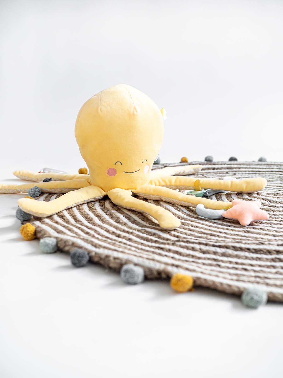 SARO BABY Ocean Life Gigant Multi-aktivitets Bamse - Mustard