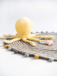 SARO BABY Ocean Life Gigant Multi-aktivitets Bamse - Mustard