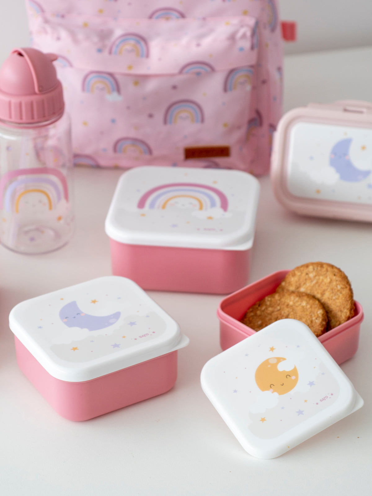 SARO BABY  Flaske m. Sugerør - Pink
