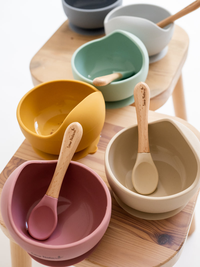 SARO BABY Nordic Wave Spisesæt - Sand