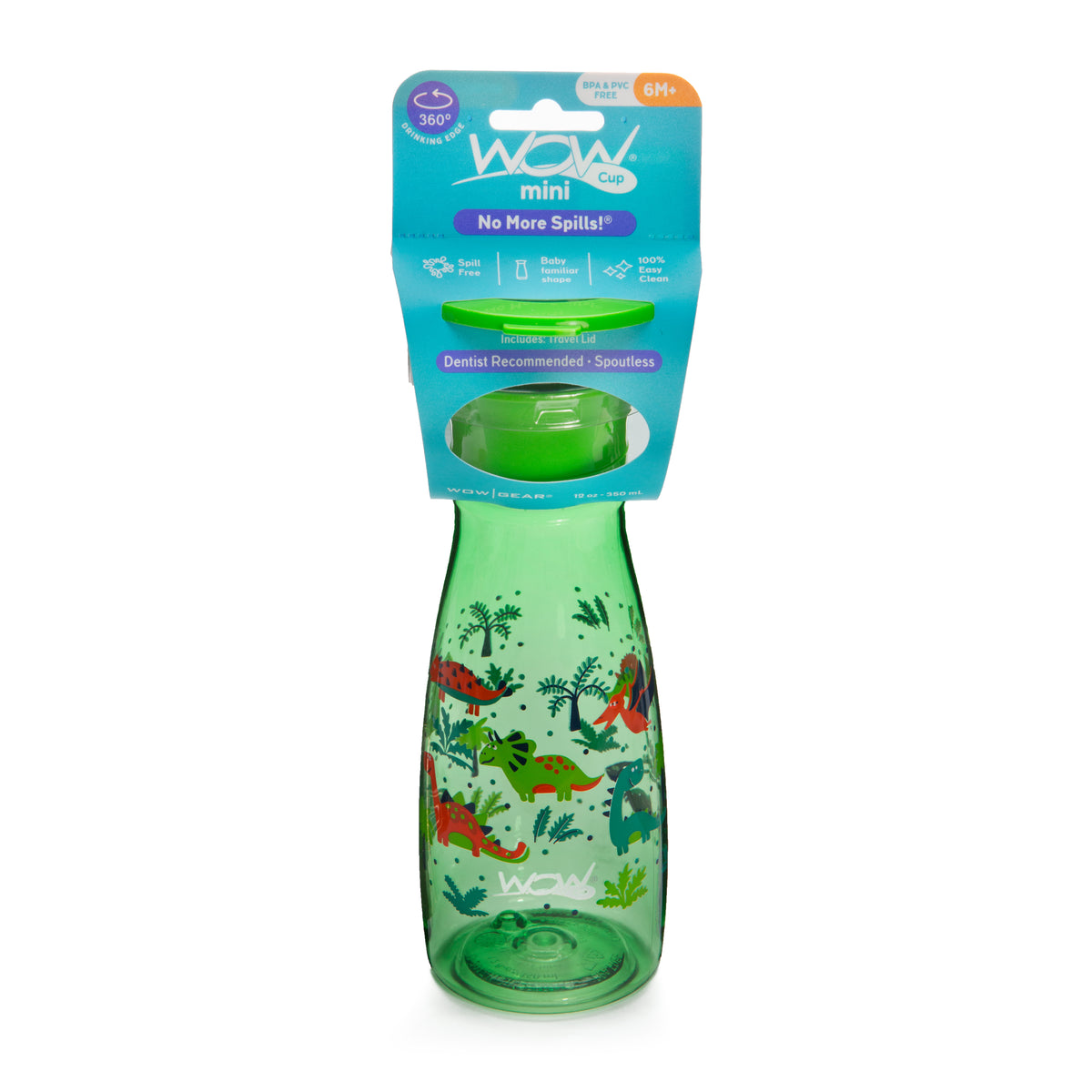 WOW Cup Mini - Green Dinosaurs